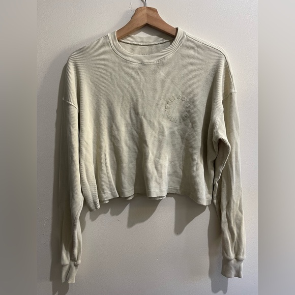 SET Active Cream Cropped Sweatshirt - Picture 1 of 7